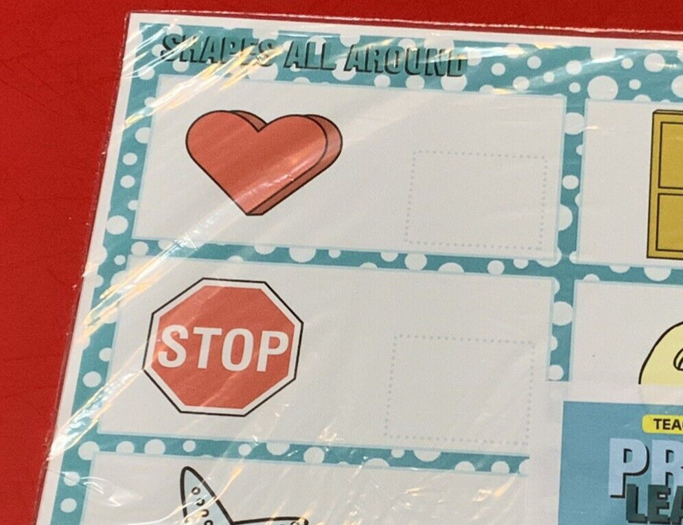 Shapes All Around – Set of 6 Learning Mats / Cards – Laminated Activity