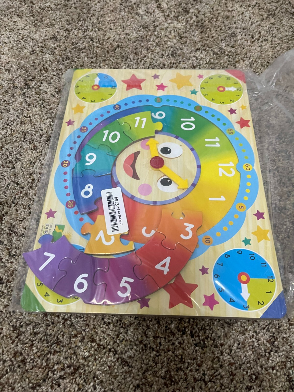 The learning journey Lift And Learn Clock & USA Map Puzzle