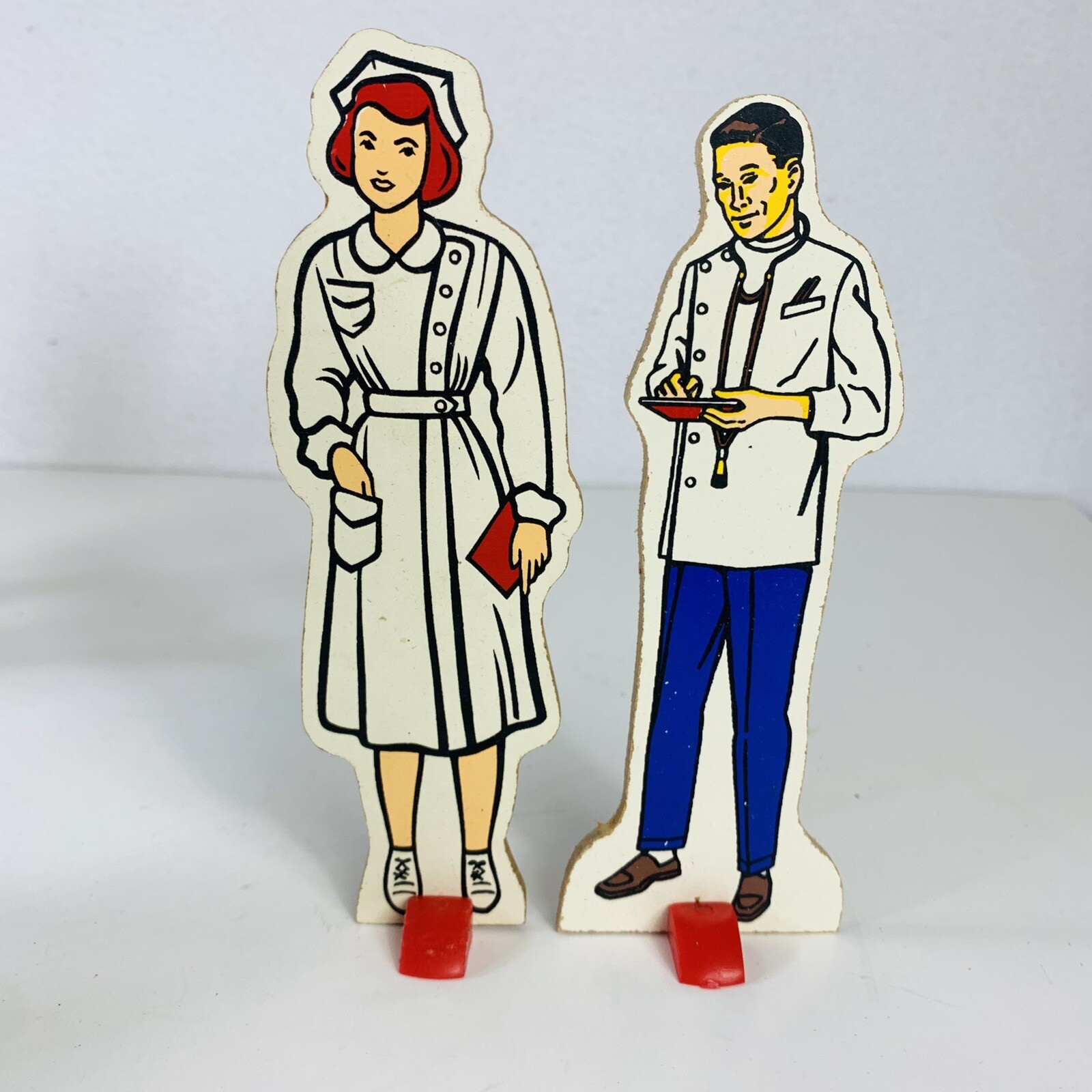VTG Judy Story Set Of 10 Community Workers Stands Educational Collectibles 60s