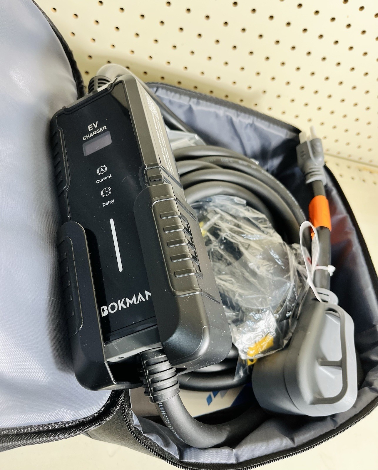 Bokman Portable Level 2 EV Charger (240V,32A) with 25ft Cable Nema 14-50