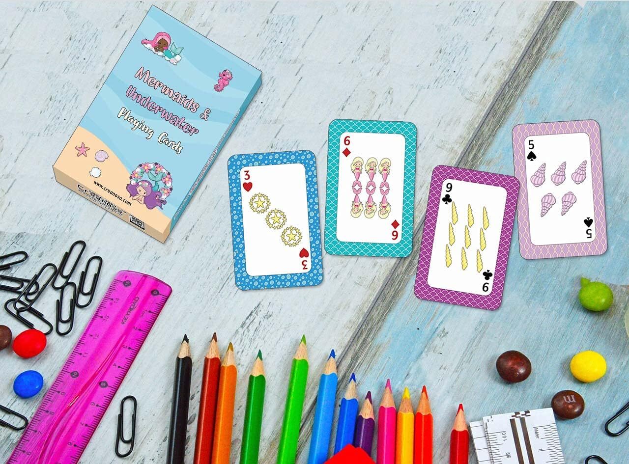 Mermaids & Underwater Playing Cards – (4-Deck X 54 Cards)
