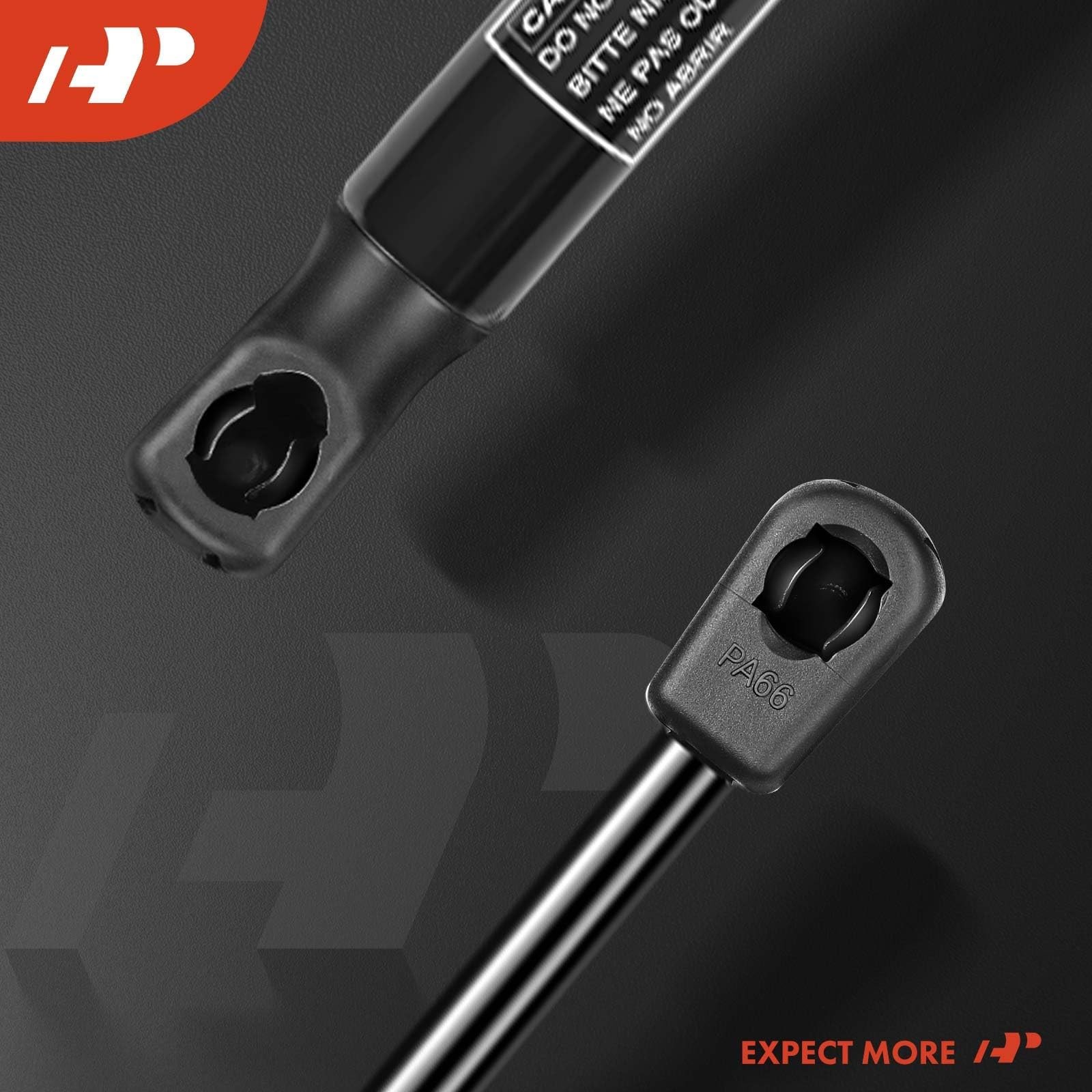 A-Premium Rear Tailgate Lift Supports Shock Struts Compatible with Mini Black