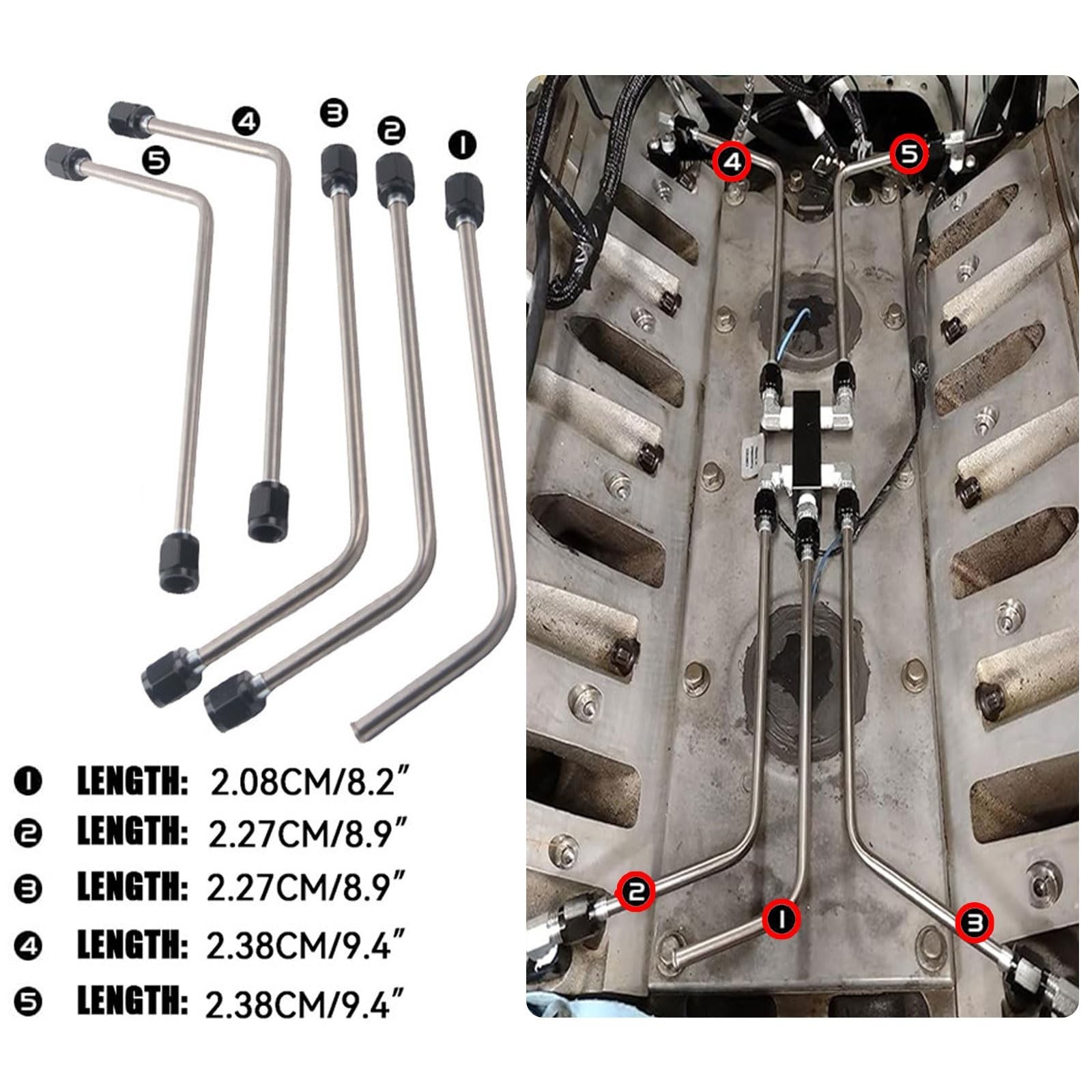 Stainless Steel Coolant Crossover LS Steam Vent Kit for LS1 LS2 LS3 LS6 LS7 L…