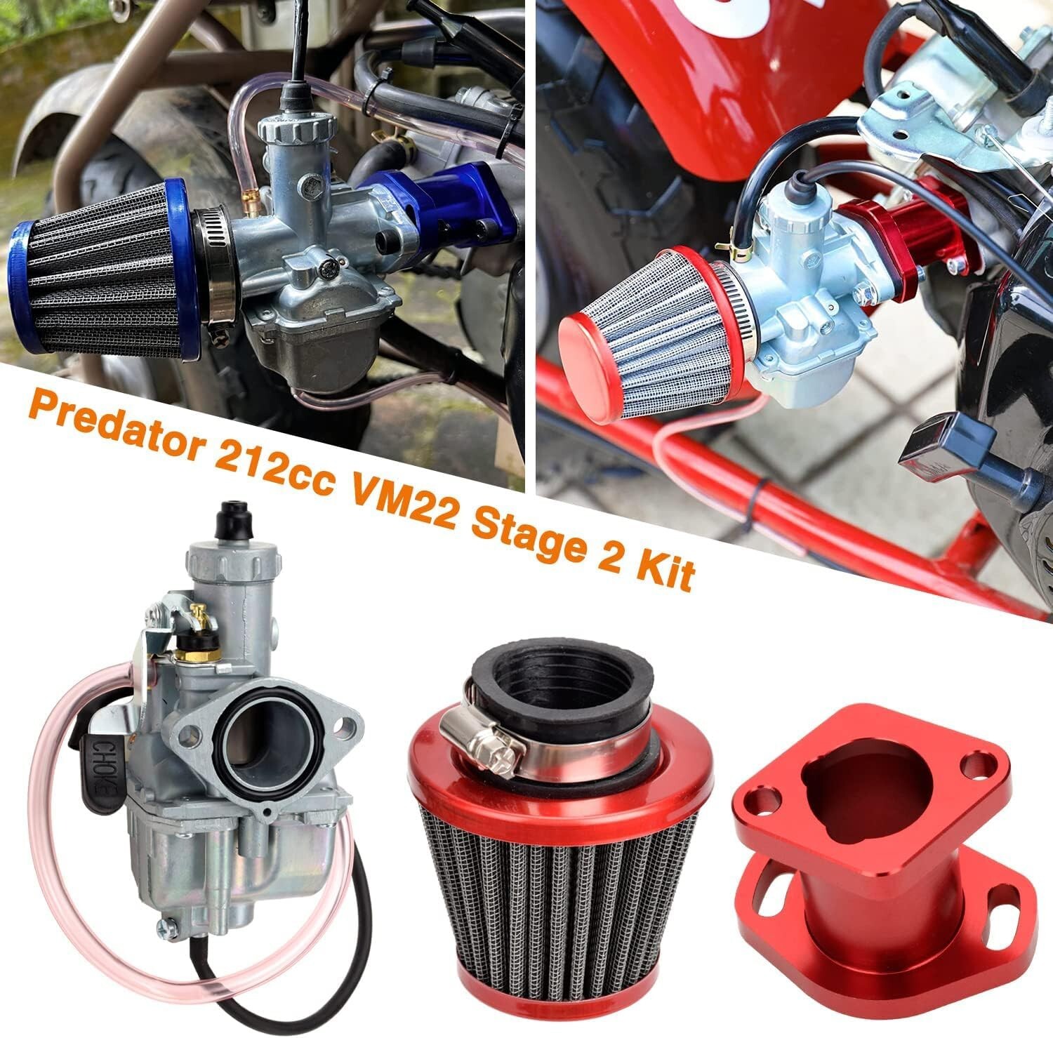 FVRITO Performance VM22 26mm Carburetor Carb for Predator 212cc 196cc Coleman