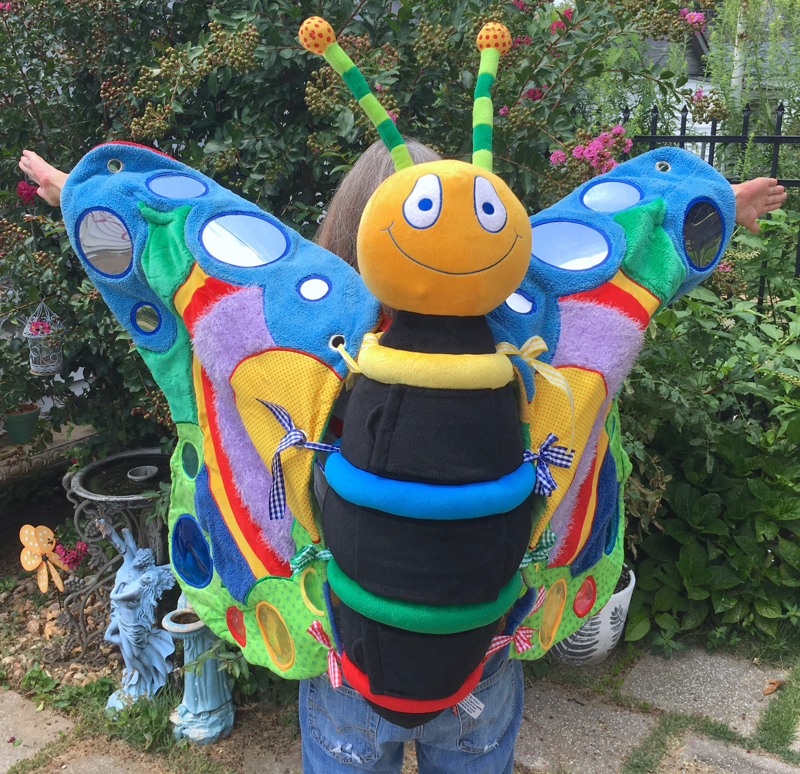 Teaching Butterfly Preschool Sensory Play Adult Costume Backpack Style Wearable