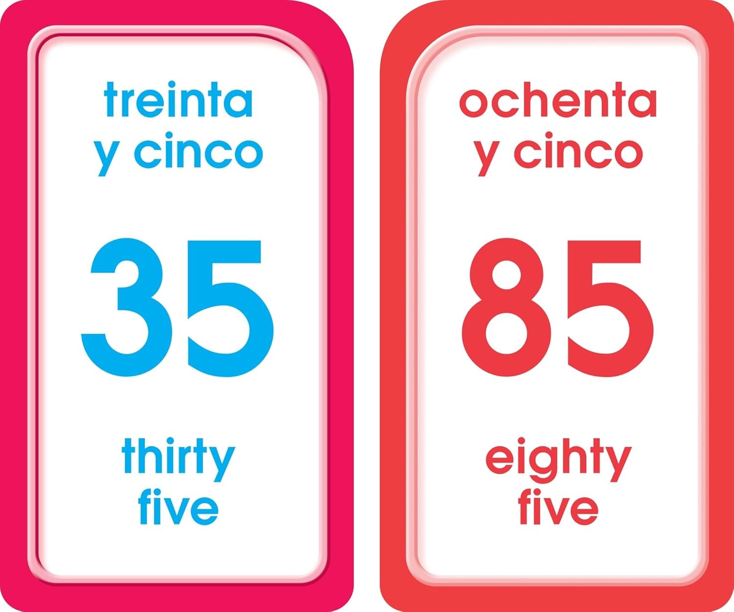 School Zone – Bilingual Numbers 1-100 Flash Cards – Ages 4+, Preschool to