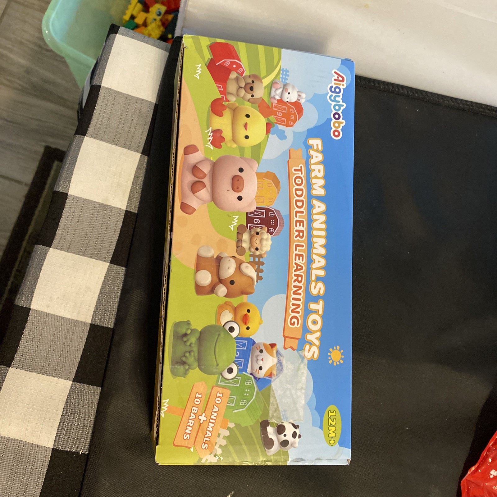 Aigybobo farm animal toddler counting, Matching, Sorting Puppet Learning Toy