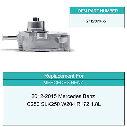 AULINK Vacuum Pump 2712301665 OE Replacement For 2012-2015 Mercedes Benz C250
