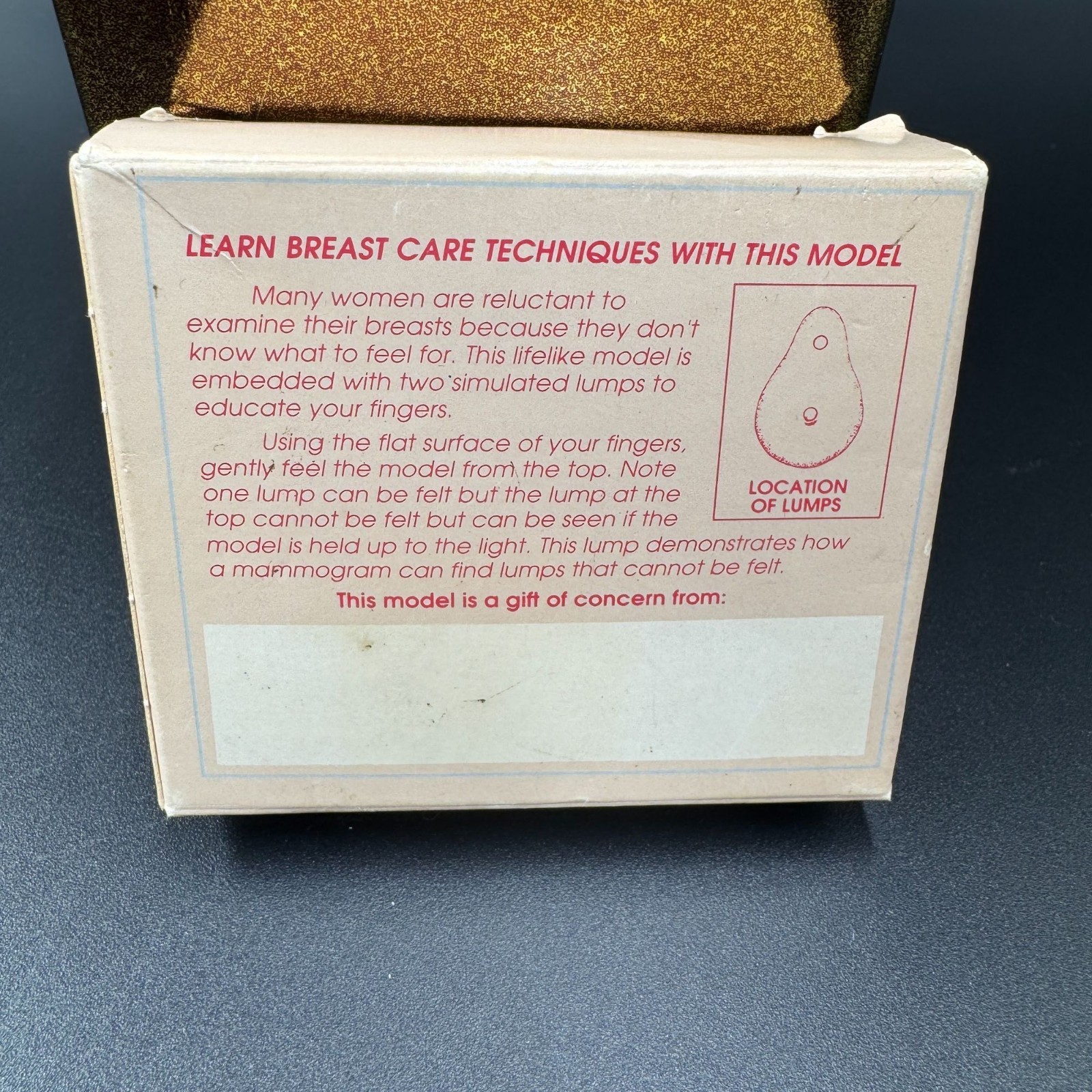 Health Edco Mini-Breast Mammogram Version Teaching Model Breast Cancer Awareness