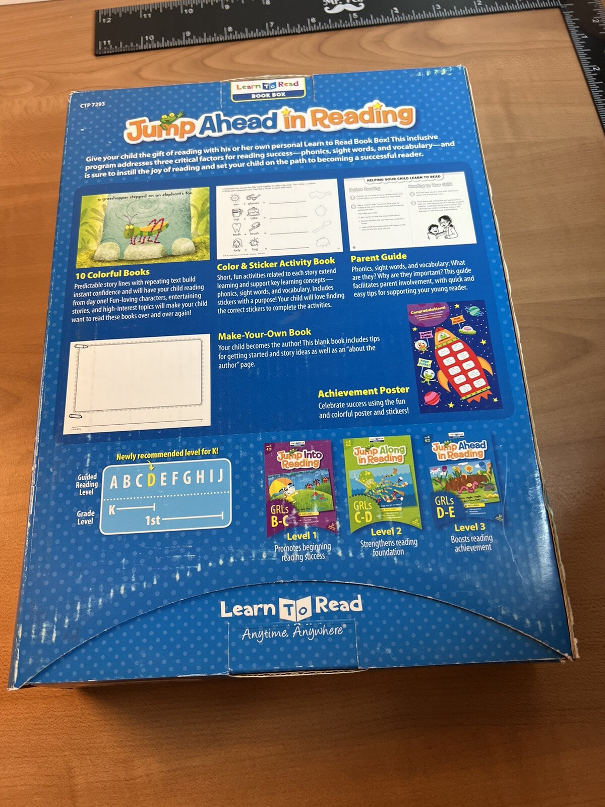 New Learn To Read Book Box “Jump Ahead In Reading” Grade K 2014 Ages 4+