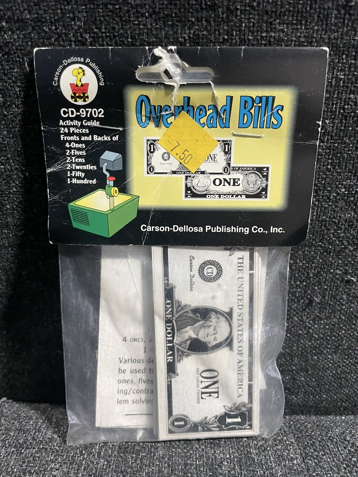 Overhead Bills 24 Set Vintage Activity Guide Carson Dellosa ~ NEW – CD-9702