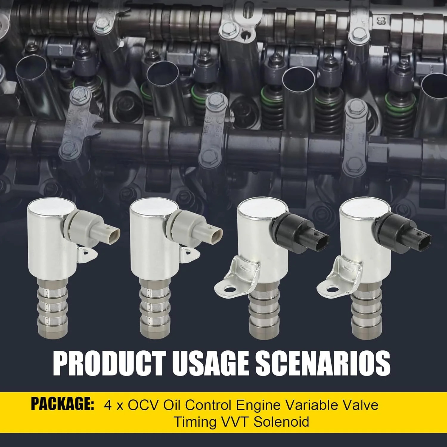 4 PCS OCV Oil Control Engine Variable Valve Timing VVT Solenoid Compatible with