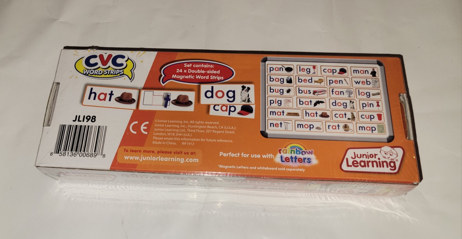 New Junior Learning CVC Word Strips Set of 24