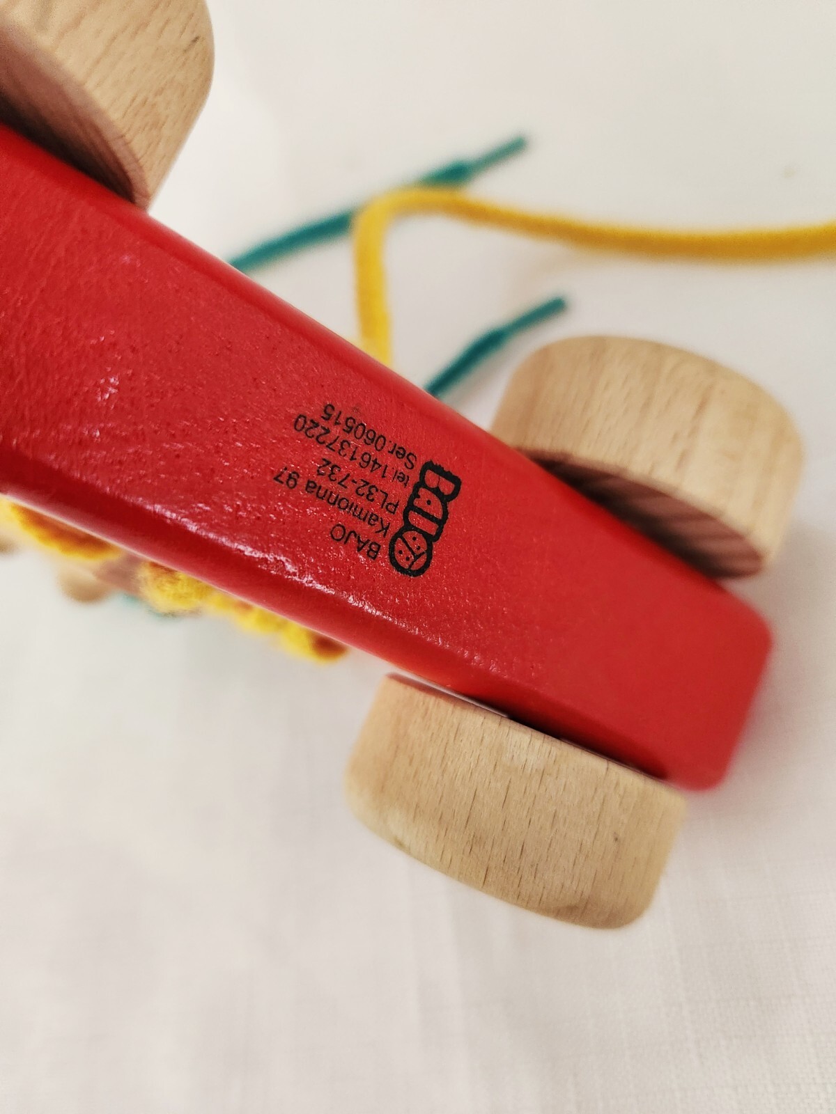 BAJO RED WOODEN LACING SHOE ON WHEELS ROLLERSKATE BOYS GIRLS UNISEX IN EXCELLENT