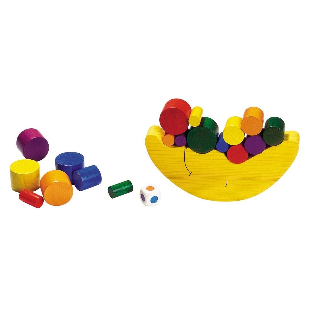 Goki HS540 Baby Balancing Game Moon, Mixed