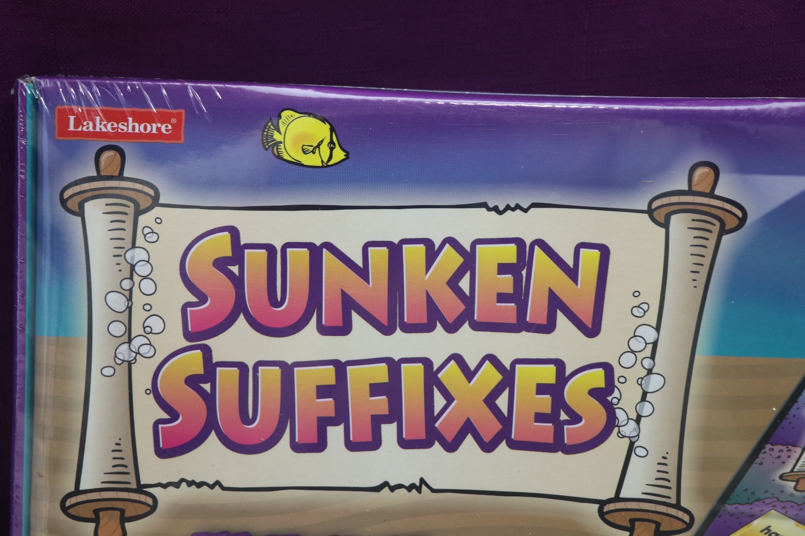 Lakeshore Sunken Suffixes Vocabulary Educational Learning Game AA646 NEW SEALED
