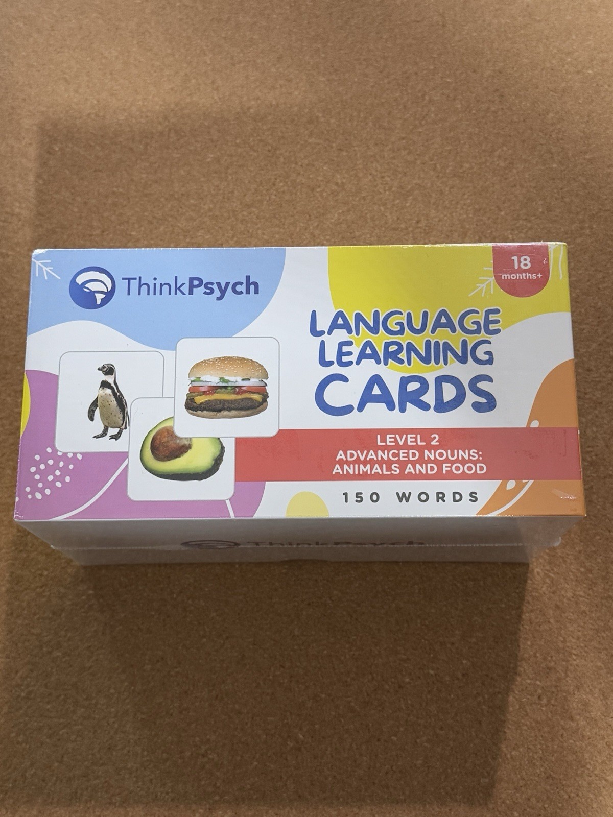 ThinkPsych Language Learning Cards (Level 2) Animals & Food ADVANCED NOUNS