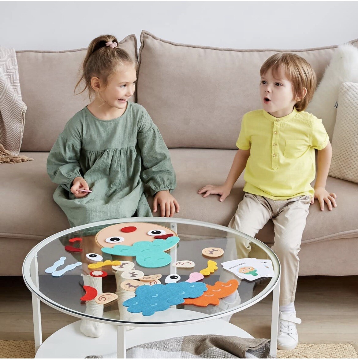 Social Emotional Game for Kids – Make Faces & Describe Feelings 9 Flashcards