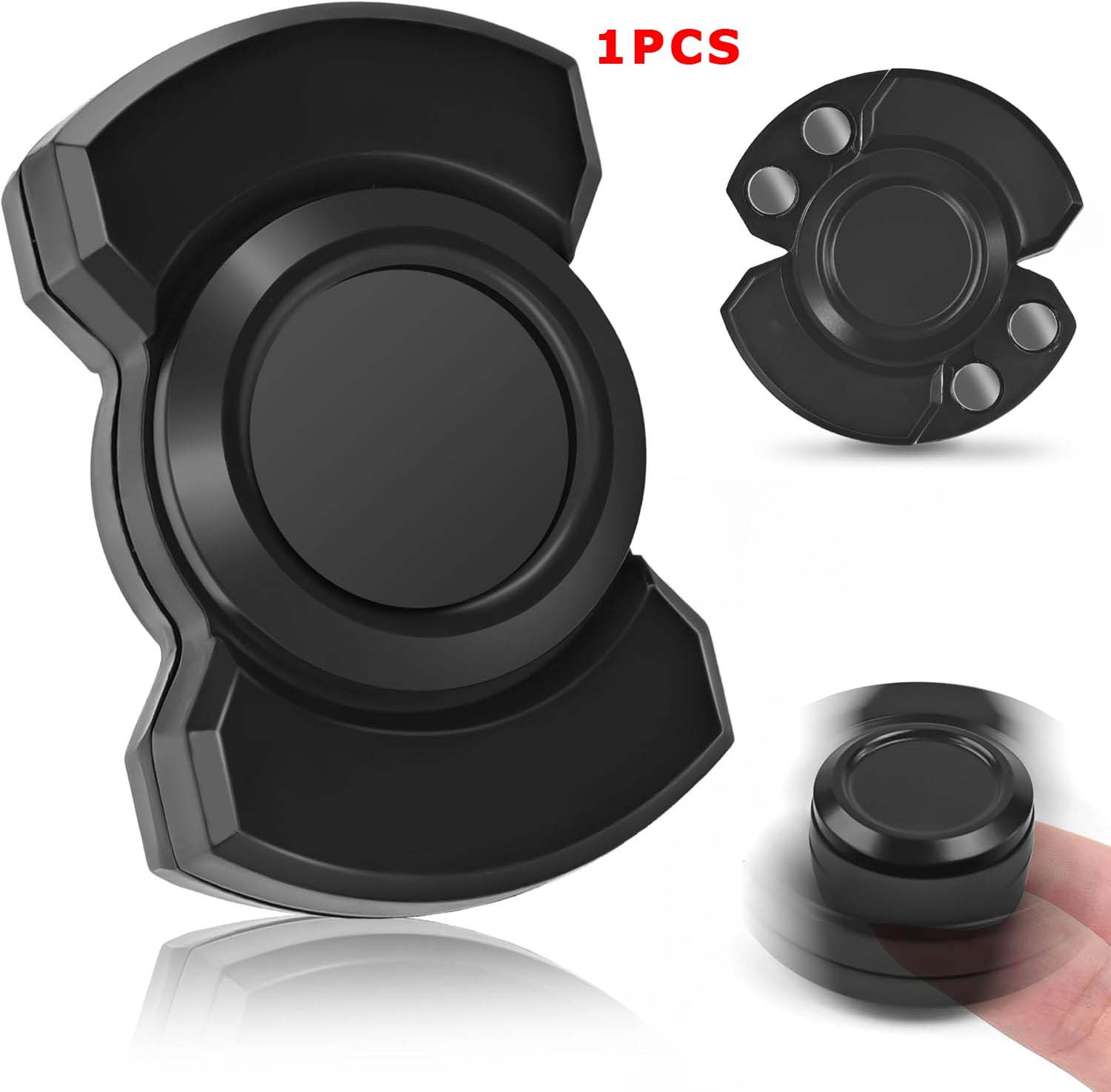 Premium Pocket-Sized Rotating Clicking Sliding Tactile 3-in-1 EDC Fidget Spinner