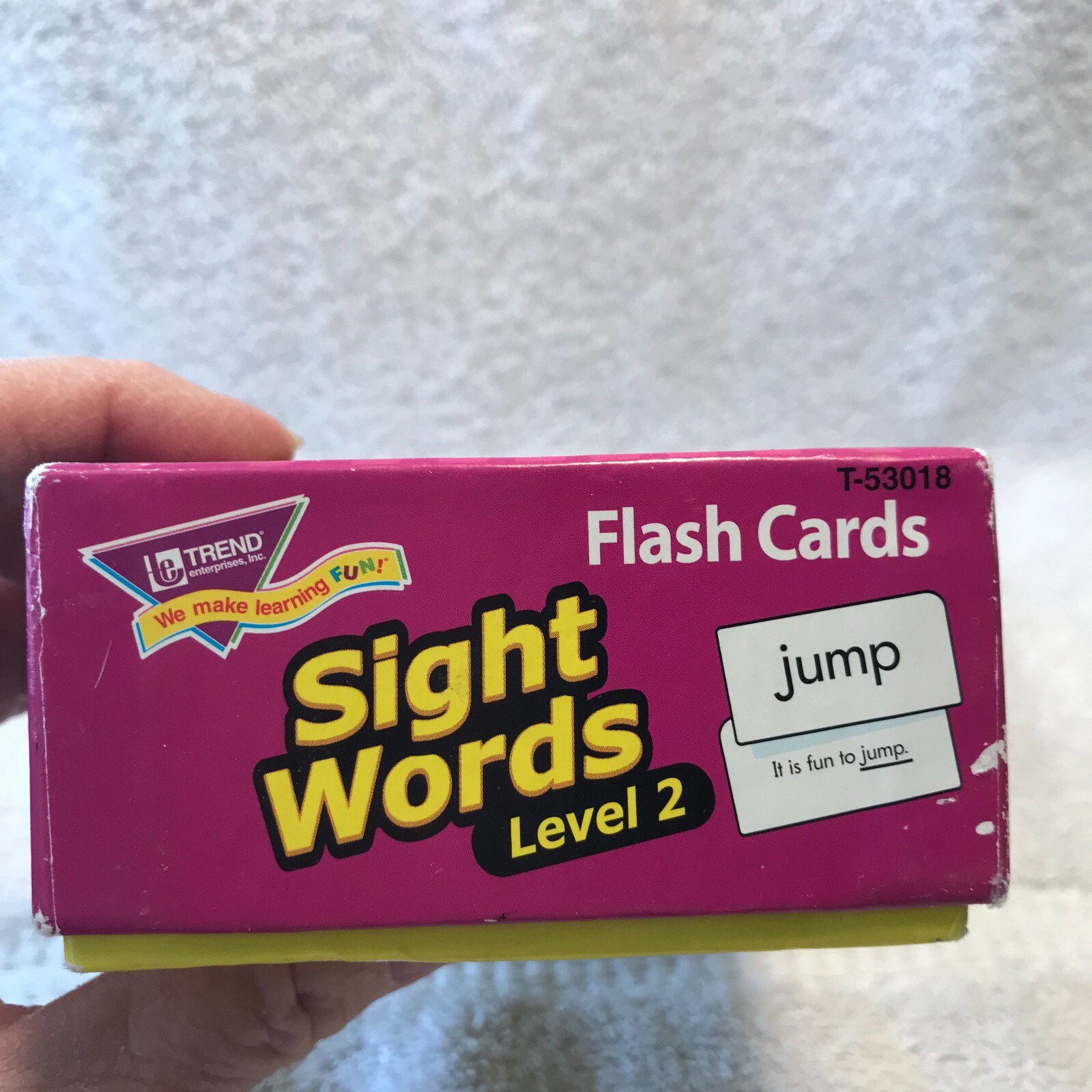 Sight Words Flash Cards Level 2 Ages 6 & Up 95 Fun Learning Boxed USA 2004