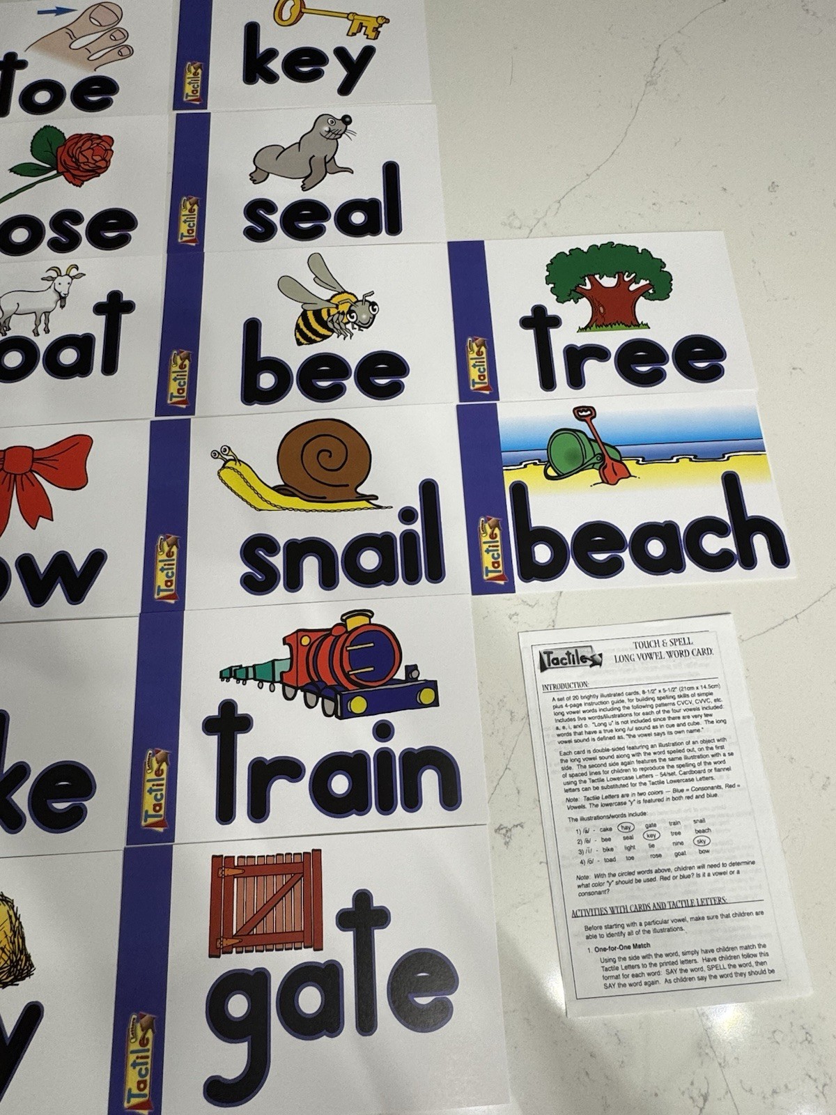 Touch And Spell Long Vowel Word Cards