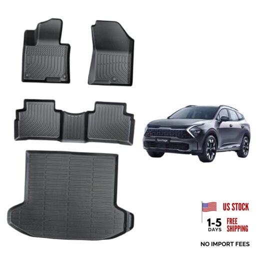 Custom Fit Car Floor Mats for 2026 Kia 1st-2nd Floor Mats+Cargo Mat 4pcs