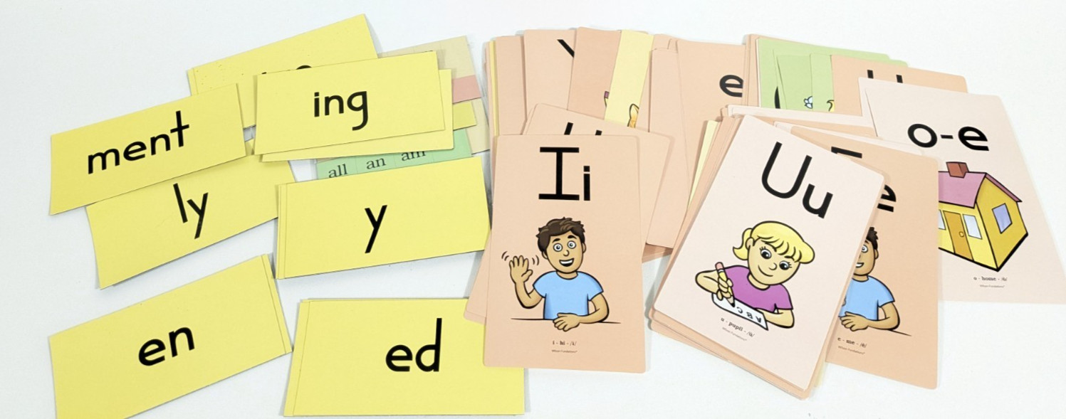 Set of Letter Combine Words School Flash Cards Magnetic Blended Words Magnets
