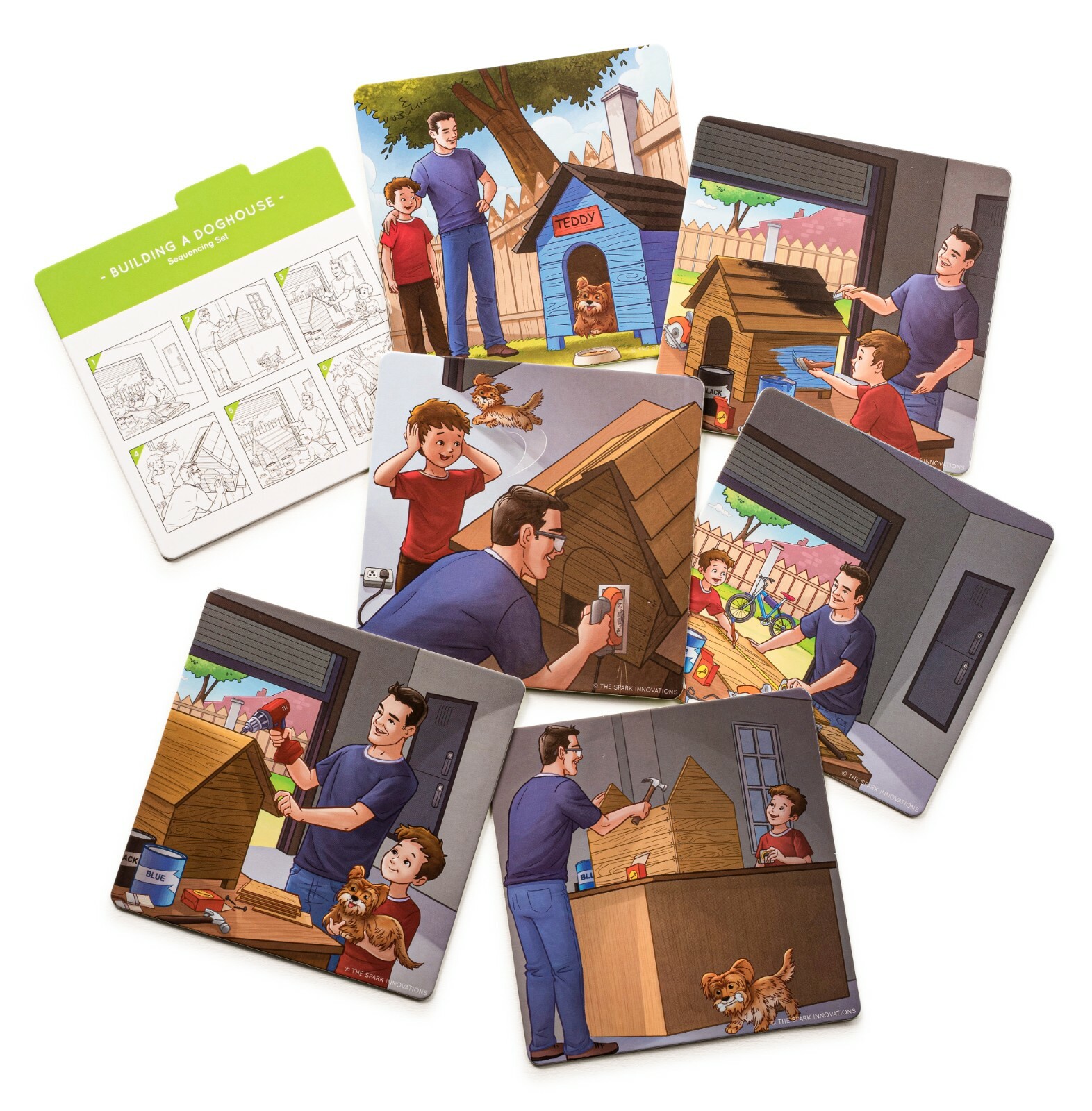Spark Cards Jr Sequencing Cards For Storytelling and Picture Interpretation