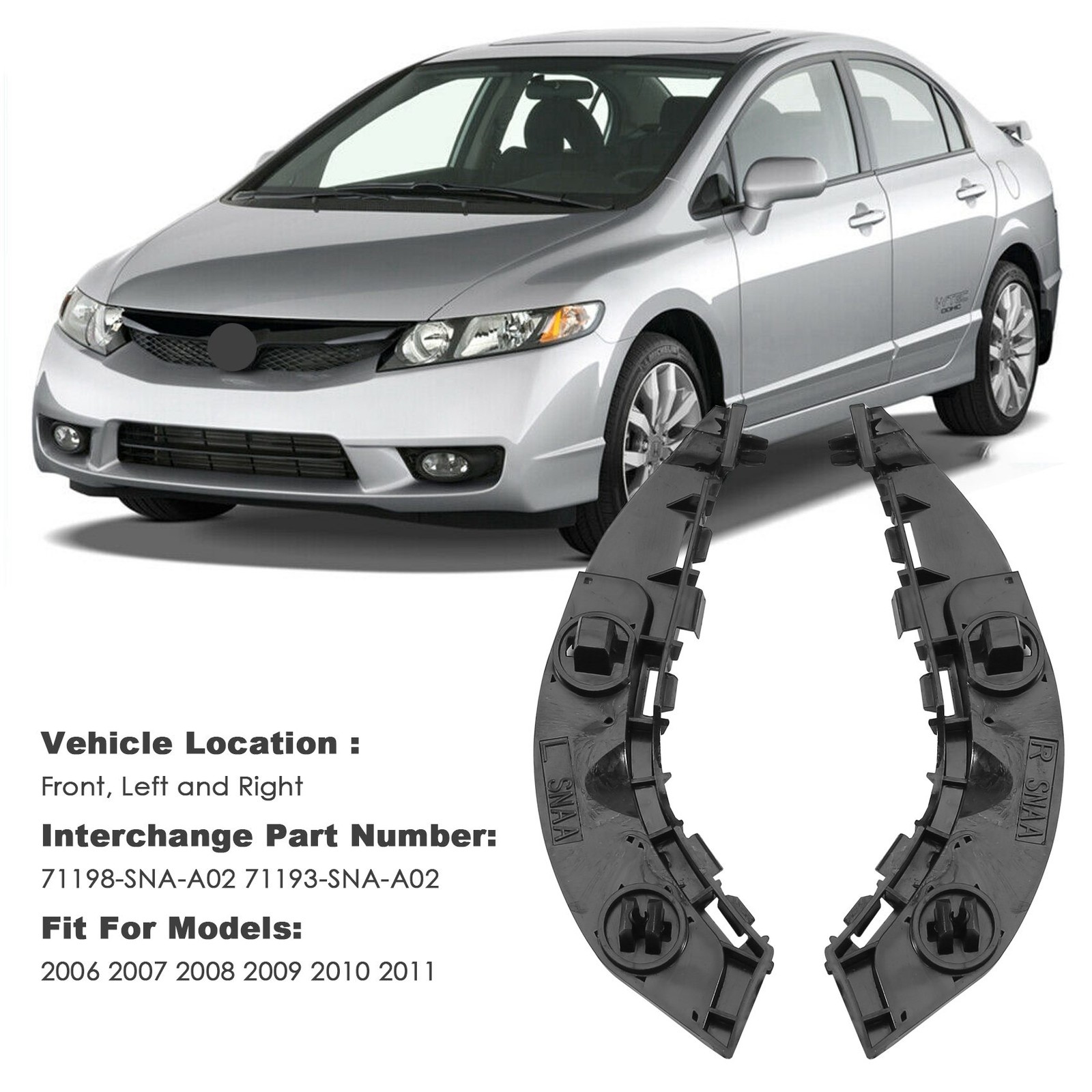 Car Front Bumper Bracket for 2006 2007 2008 2009 2010 2011 71198–A023731