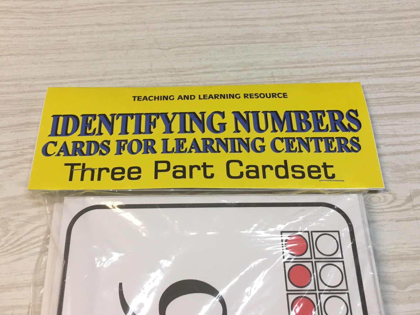 Identifying Numbers – Cards for Learning Center – Three Part Cards – Montessori