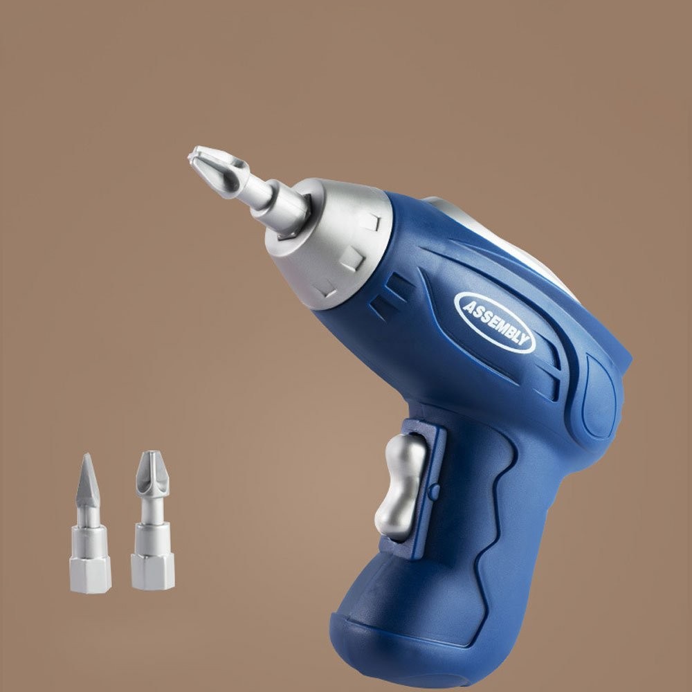 Creative Electric Drill Bits Puzzle Toy Assembly Kids Tool Box Birthday Gift JQ