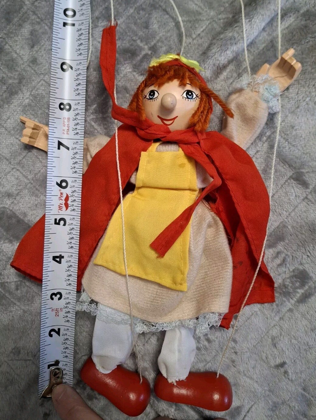 Fairyland International Marionette Little Red Riding Hood String Puppet Fairytal