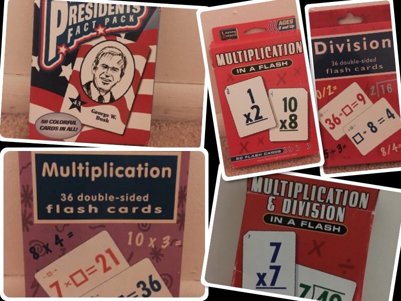 Educational Flash Cards (5 Different Sets)