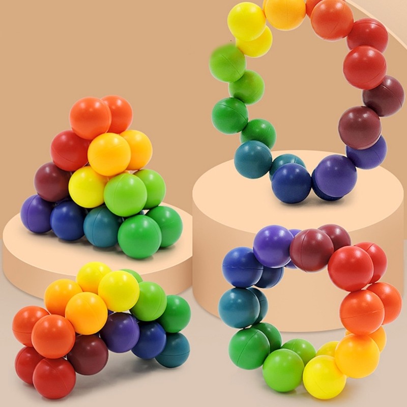 Anti Stress Puzzle Ball Twist Squeeze Brain Teaser Game for All Ages