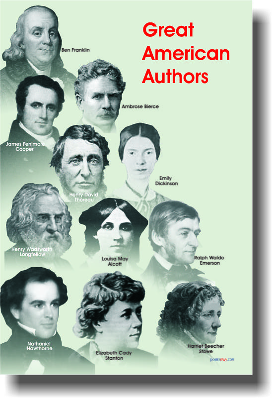 Great American Authors – Language Arts Reading – POSTER