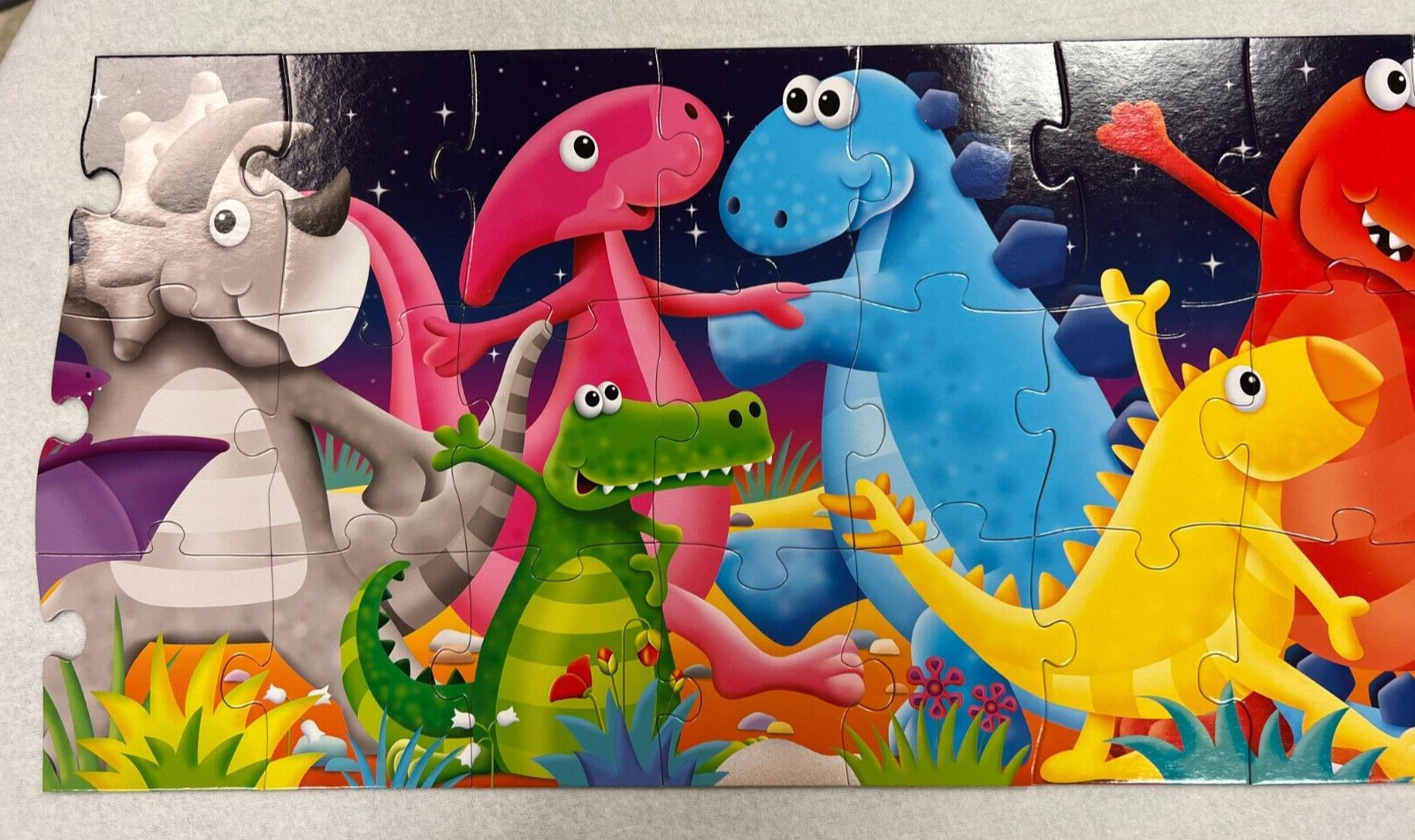 5 ft. 50 PC Dino Puzzle + 2 – 24 pc Wooden Puzzle by Melissa & Doug +
