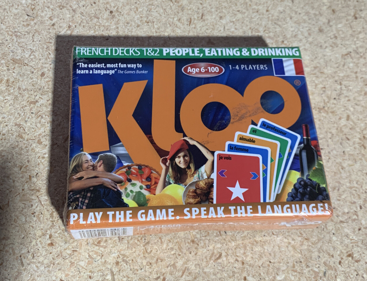 KLOO Learn to Speak French Language Card Games Pack 1 (Decks 1 & 2).