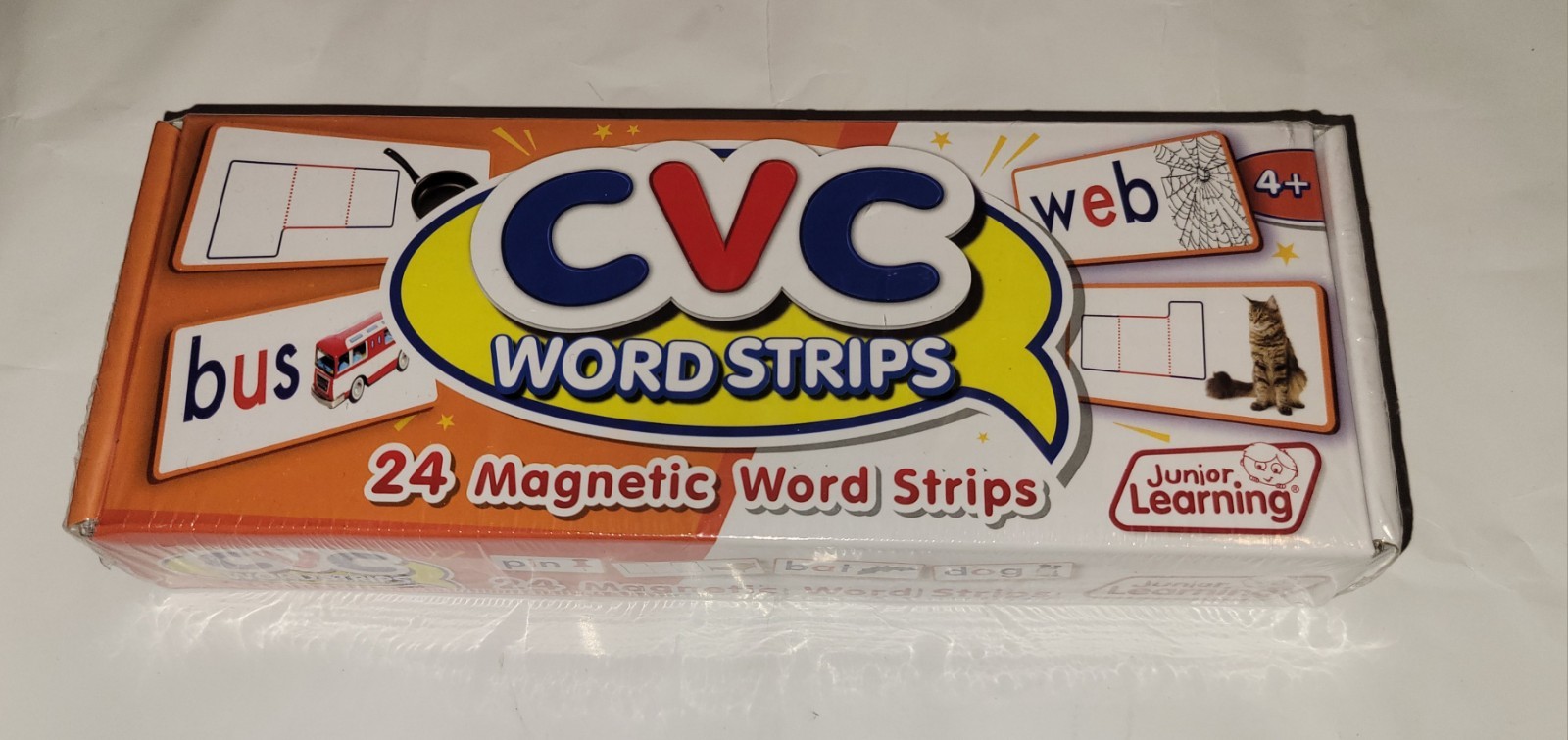 New Junior Learning CVC Word Strips Set of 24