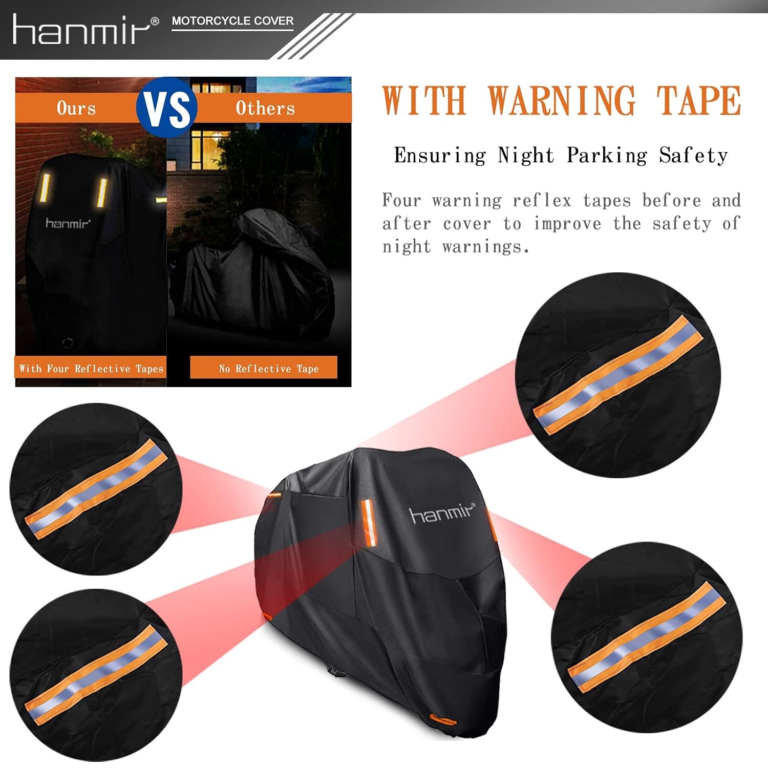 Motorcycle Waterproof Cover All Season Universal Outdoor Storage Protection