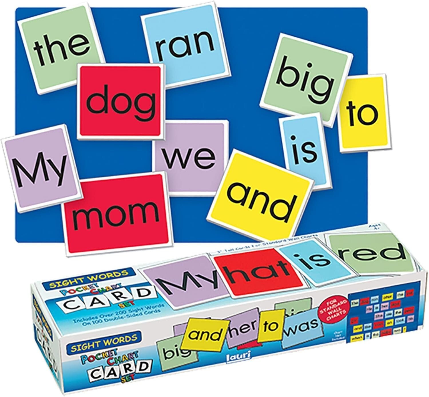 PlayMonster Lauri Pocket Chart Cards – Sight Words