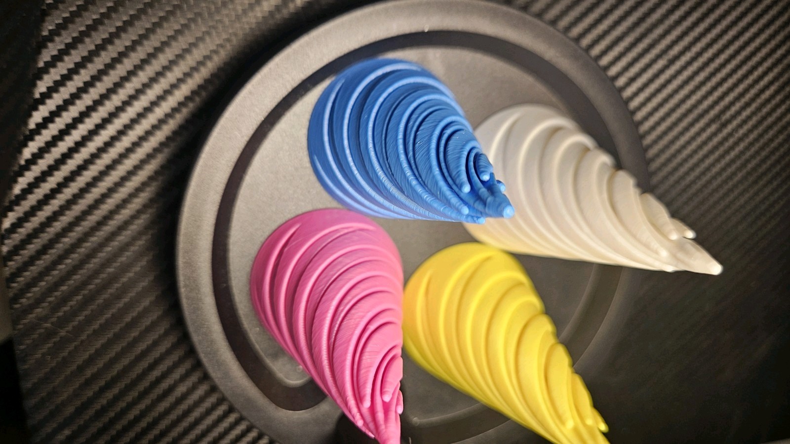 Fun cone fidget toy for kids and adults – All four multicolor