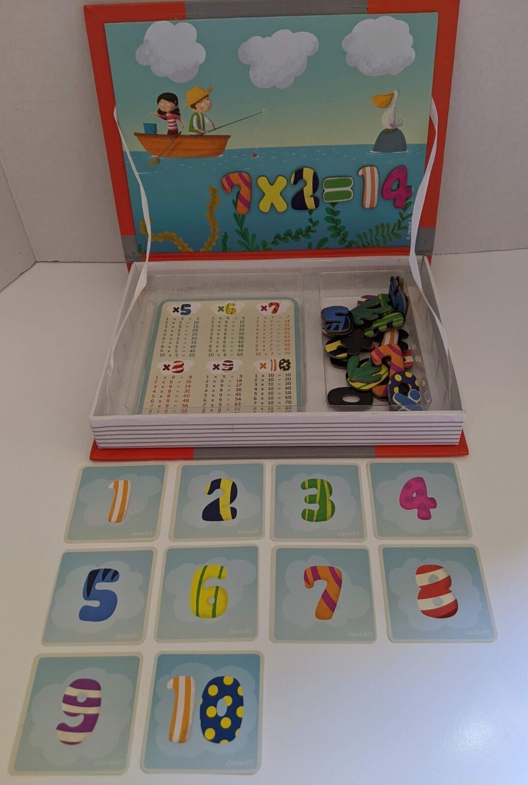 Janod Magnetibook 1.2.3. Magnet Numbers Multiplication Number Recognition