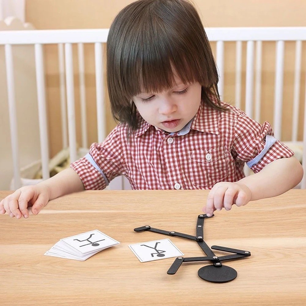 Educational Puzzle Board Early Learning Preschool Fine Motor Skills Toy
