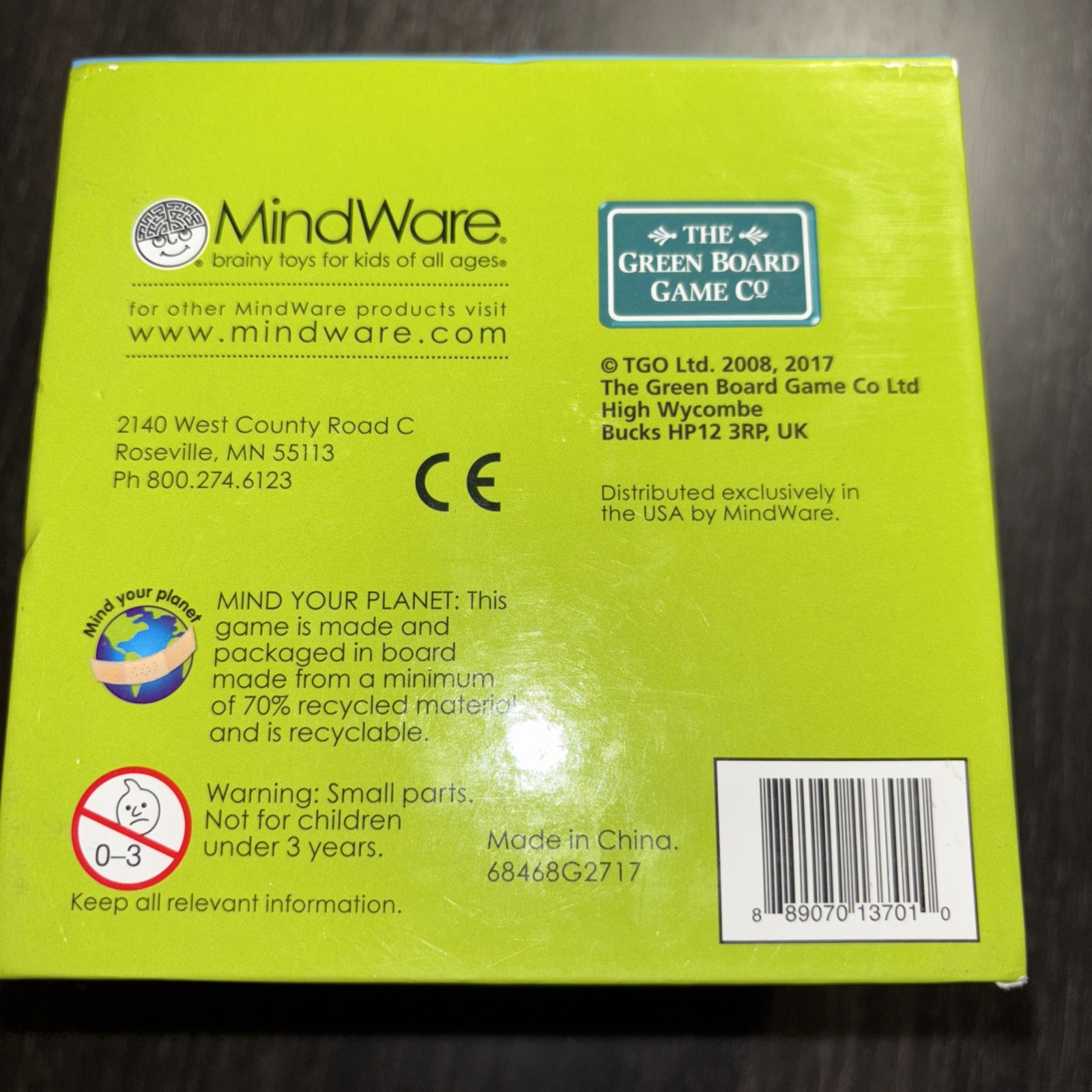 MindWare BrainBox – U.S. Presidents Brain Challenge Game – ages 8+