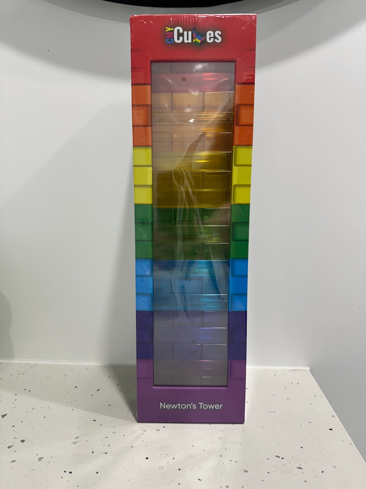 CMY Cubes Newton’s Tower, 63 Translucent Pieces in 7 Colours BNIB RRP $189.95