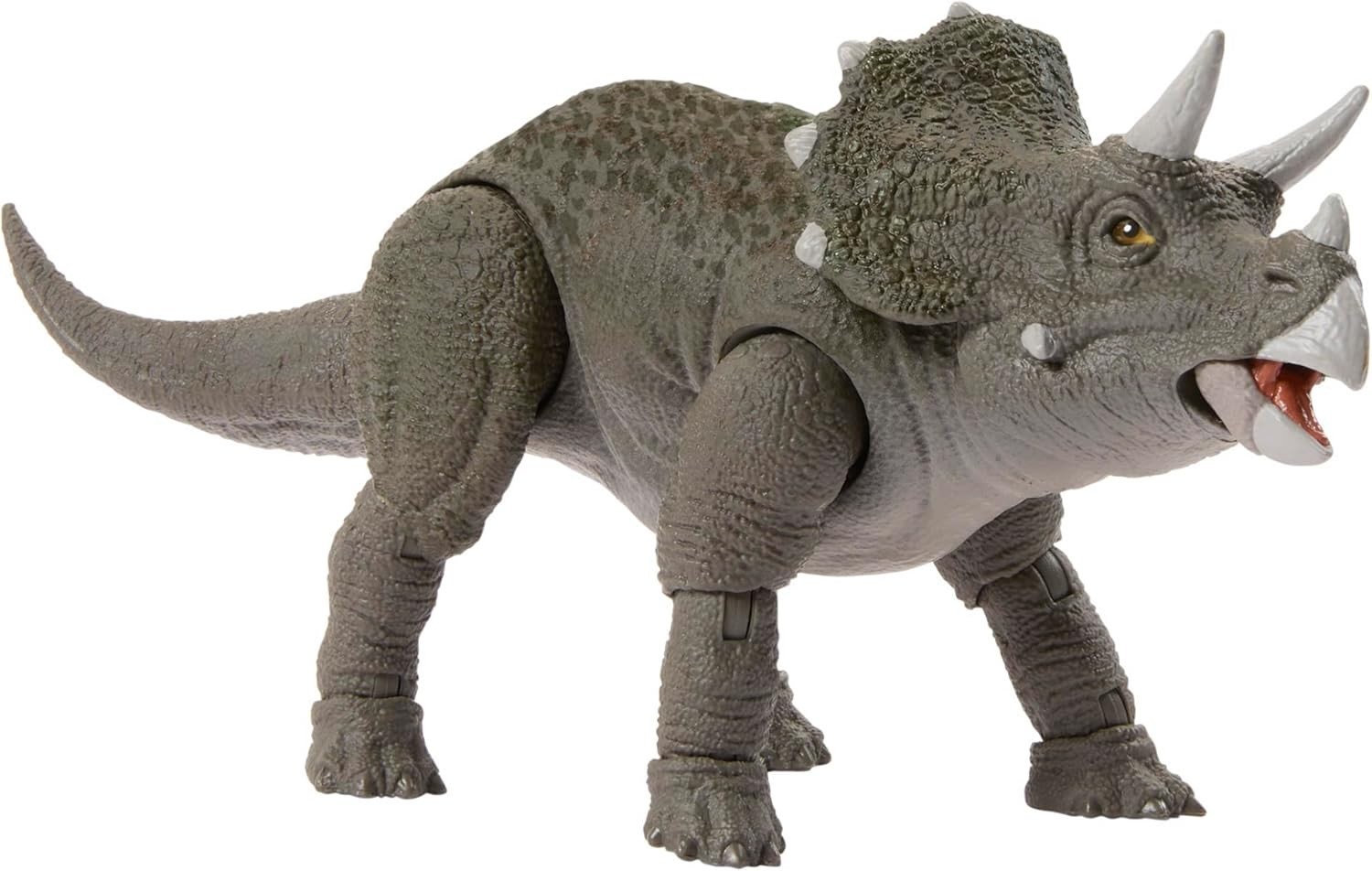 JURASSIC WORLD Triceratops Action Figure (Ages 8 and Up) Plastic, Gray, JDJ07