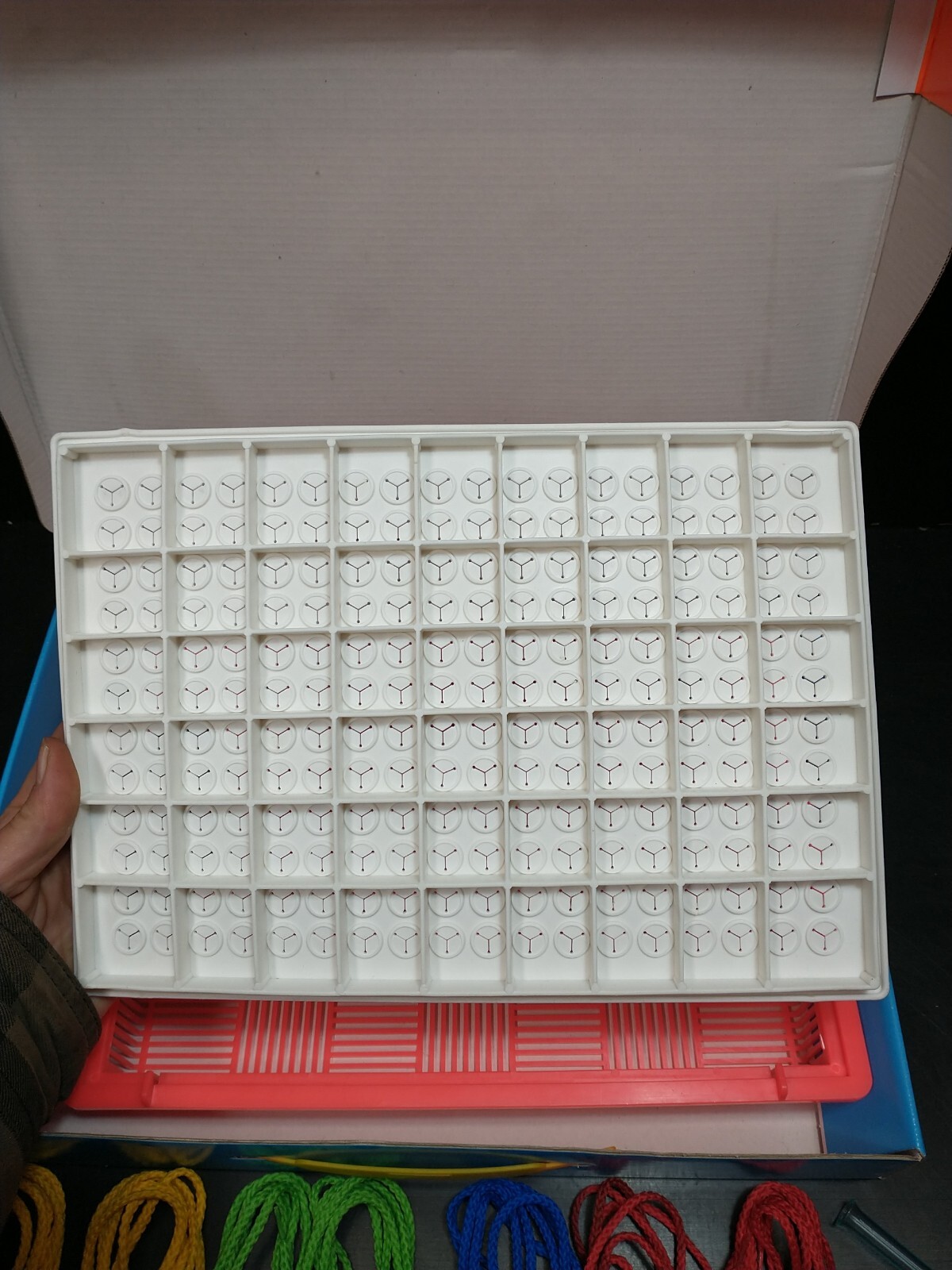 *INCOMPLETE* Quercetti Filo Lacing Board Italy kids Fine Motor Skills 2009 0570