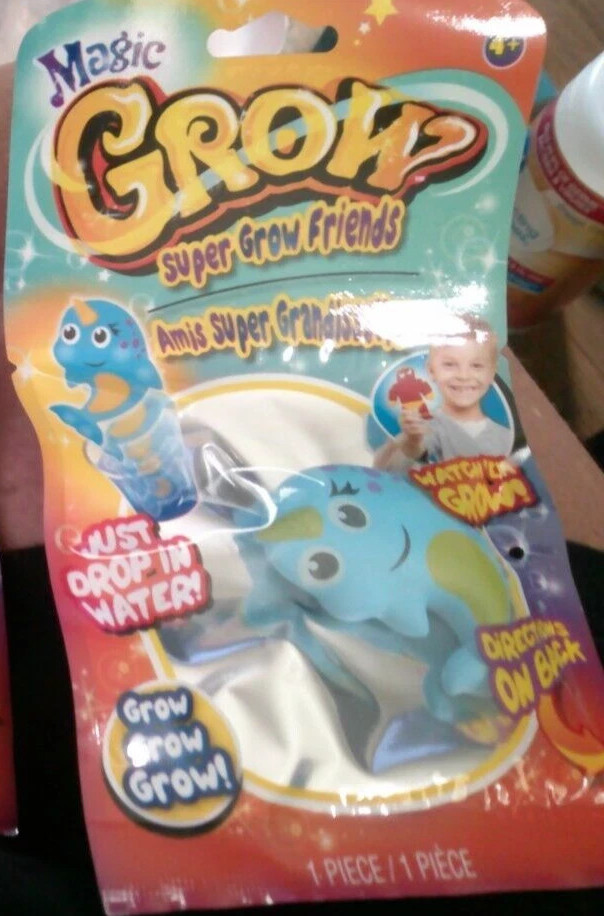 new Magic Grow Mega Creature Toys Grow in water NARWALL collectible