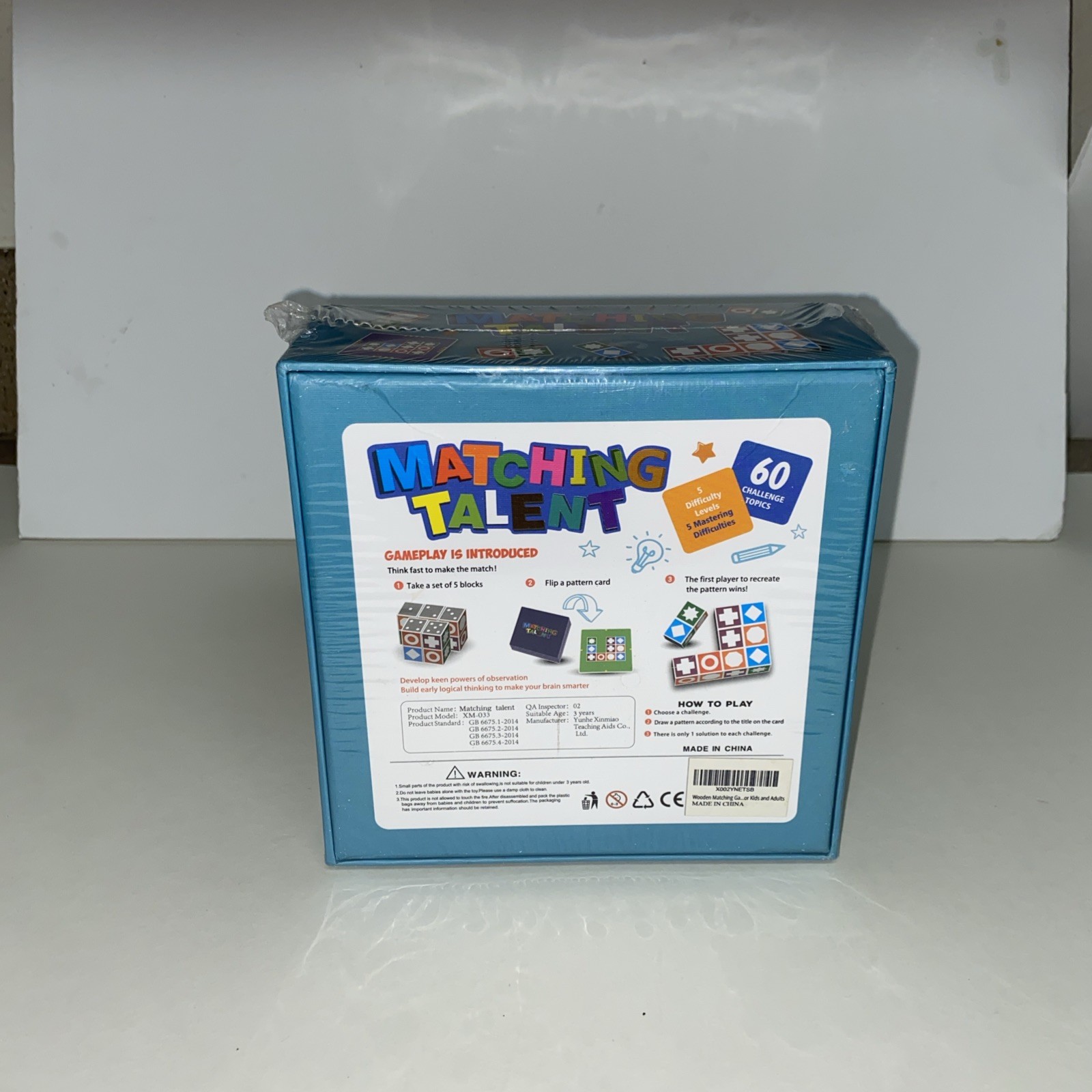 Matching Talent Preschool Puzzle Game Wooden Matching – 5 Difficulties New