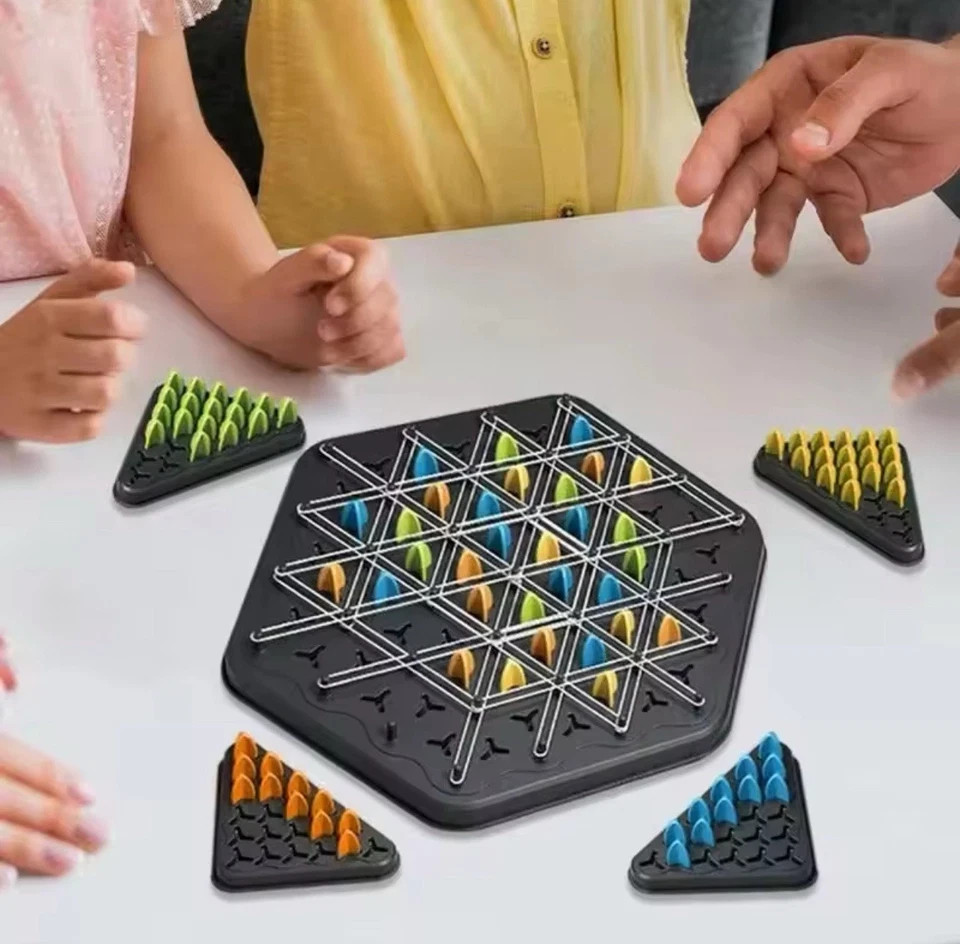 Chain Chess Rubber Band Strategy Game – Geometry Brain Teaser Puzzle – New